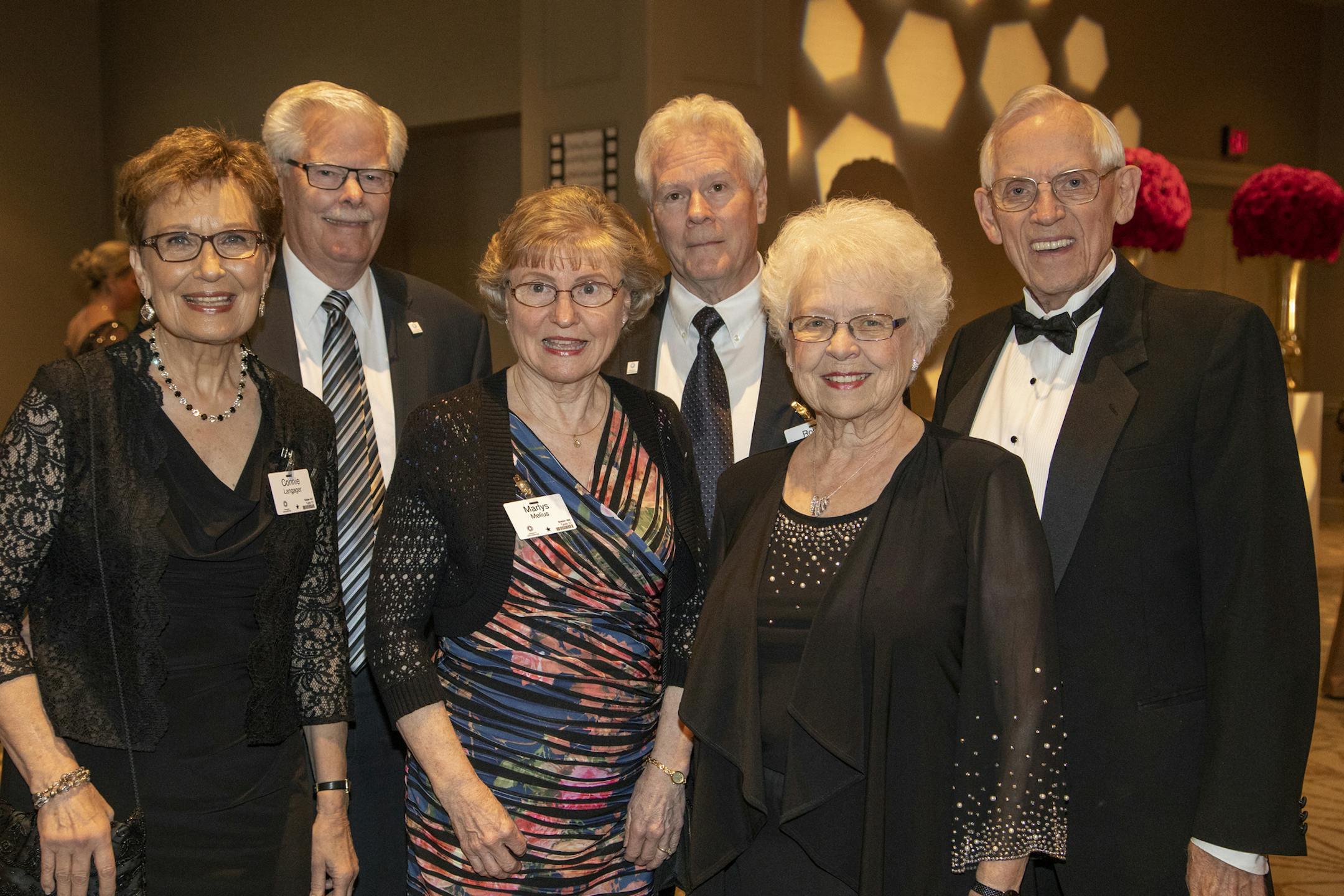 Connie and Bruce Langager, Marlys and Robert Melius and Bob and Jean Spong.