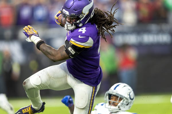 Dalvin Cook scored on this 64-yard run during the fourth quarter of the Vikings comeback win against Indianapolis last season.