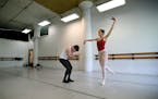Ballet Minnesota dancers Aaron Davies and Annie Nimmo rehearsed in a studio that will give way to an upscale mix.