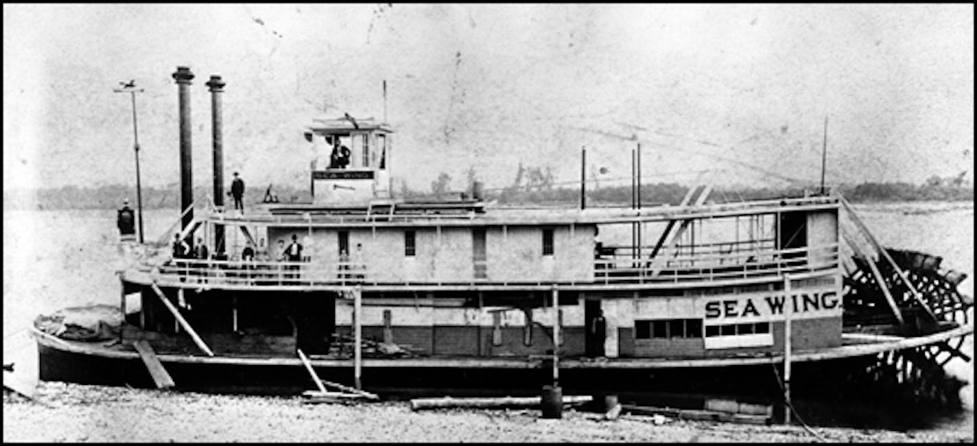 The steamer Sea Wing about a year before the tragedy. (mnhs.org photo)