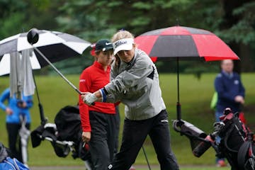 Isabella McCauley of Simley shot a 67 during the first round of the Class 3A girls' golf state tournament in Coon Rapids. (Photo: Renee Jones Schneide