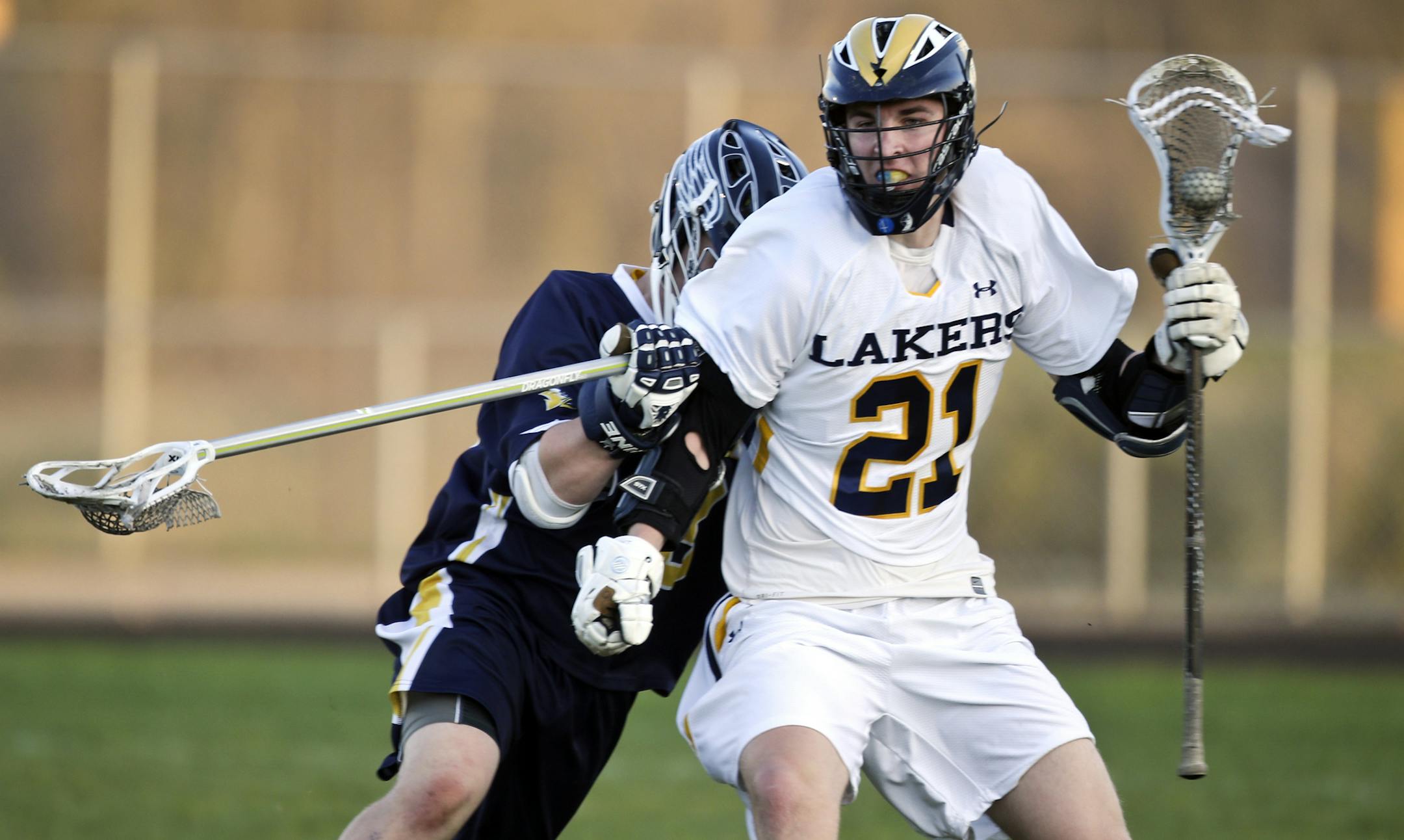Bottom:  Sophomore midfielder Ben Ward has committed to play lacrosse at Air Force. (David Joles, Star Tribune)