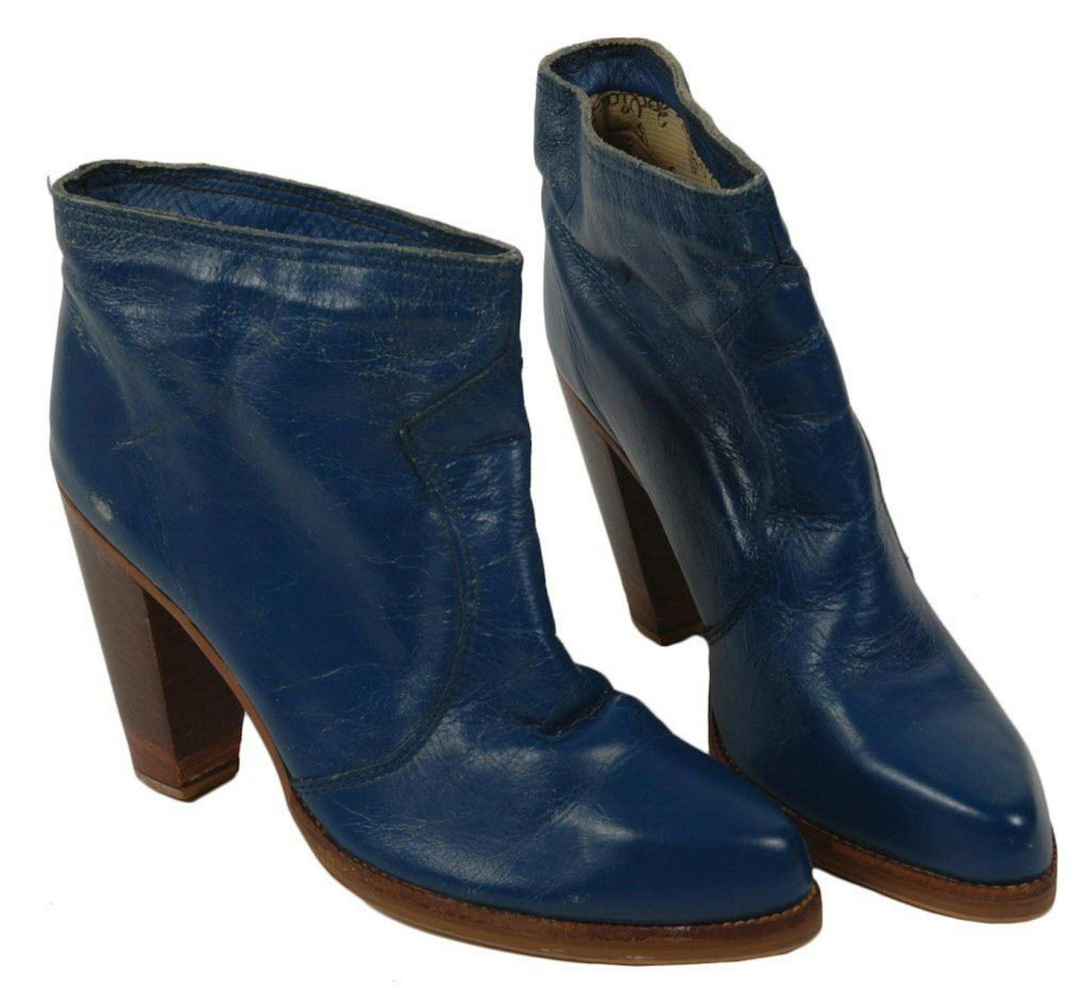 Prince wore these leather boots in the late 1980s. Made by Zodiac, USA, they measure a size 7 or 9.