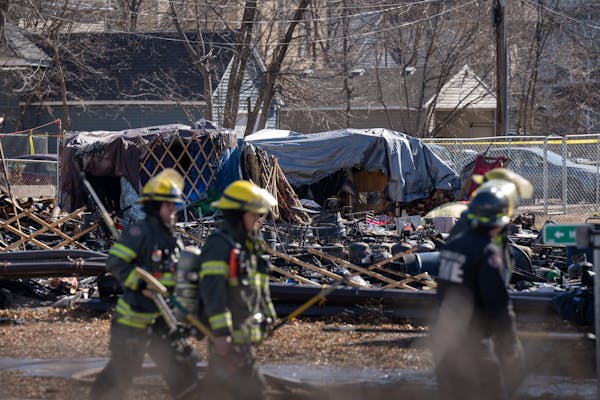 No one was reported killed or injured at a homeless encampmant fire at 28th St E and 12th Ave. S Thursday in Minneapolis.