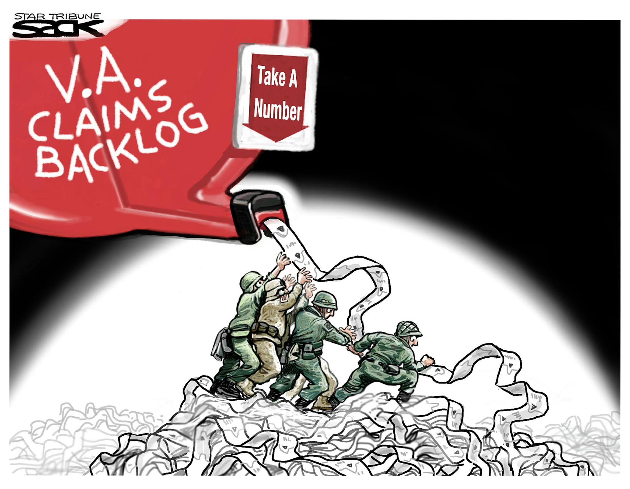 Steve Sack editorial cartoon for Memorial Day, 2013.