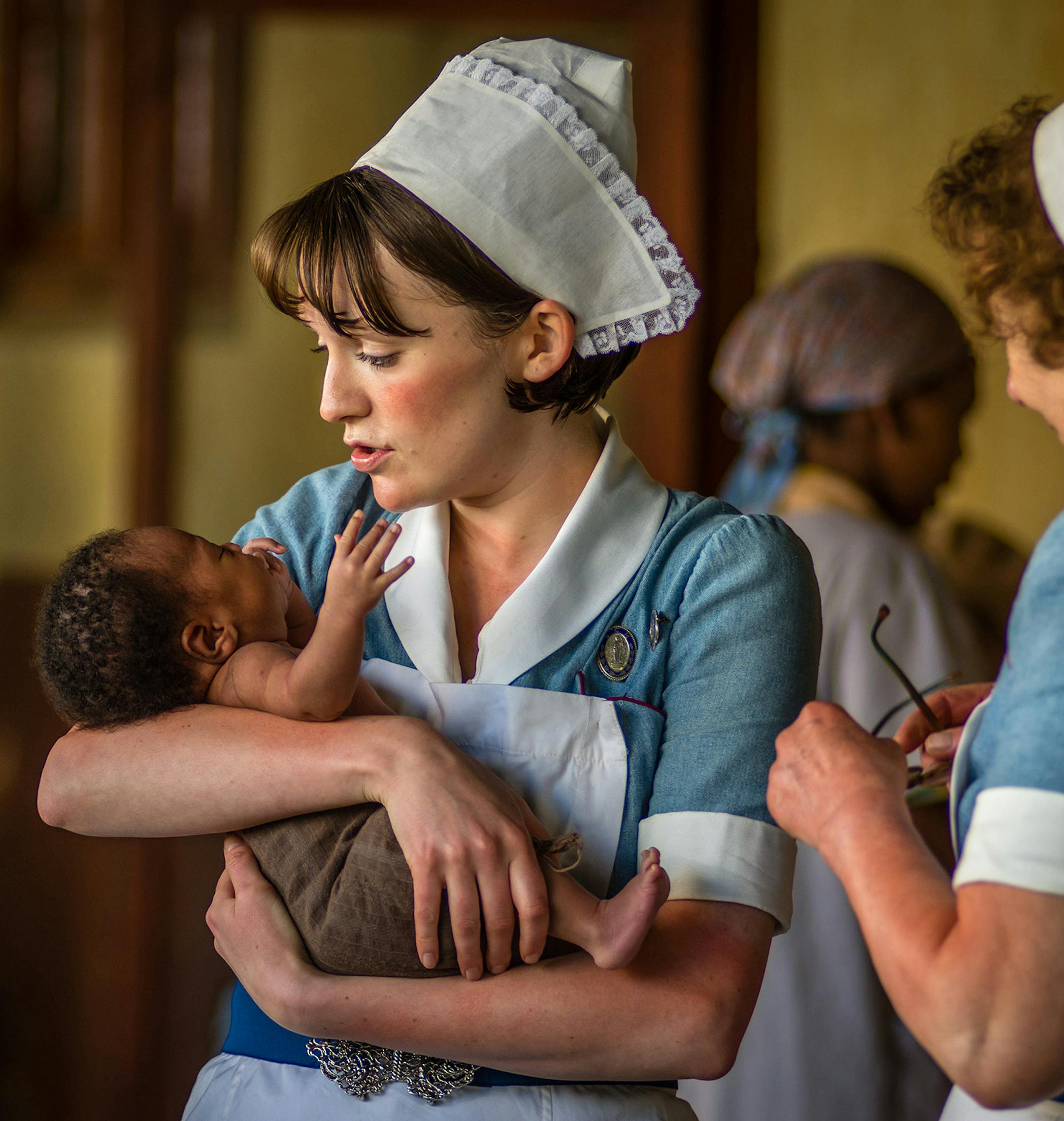 Neal Street Productions Barbara (Charlotte Ritchie) in the "Call the Midwife" Christmas special.