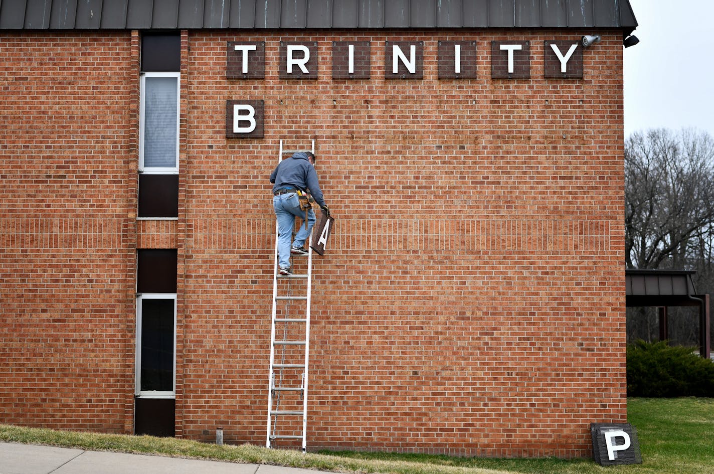 This 50-year-old sign came down last month as Trinity Baptist Church in Maplewood became LifePoint Church.