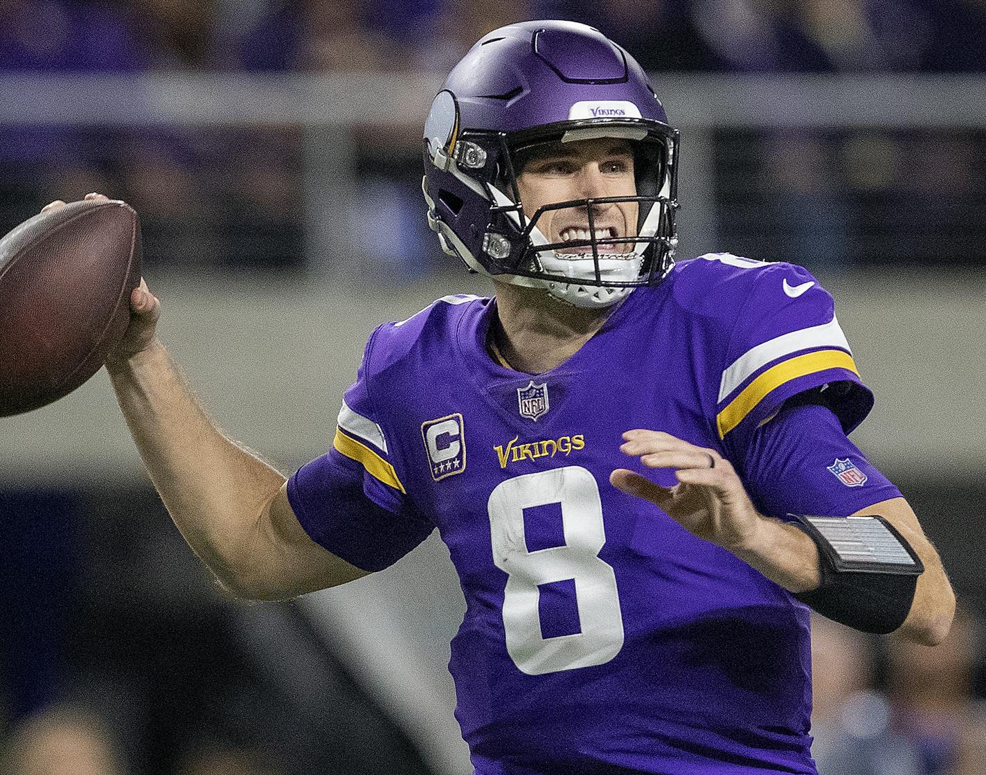 Minnesota Vikings Kirk Cousins. ] CARLOS GONZALEZ &#xef; cgonzalez@startribune.com &#xf1; Minneapolis, MN &#xf1; November 25, 2018, US Bank Stadium, NFL, Minnesota Vikings vs. Green Bay Packers,