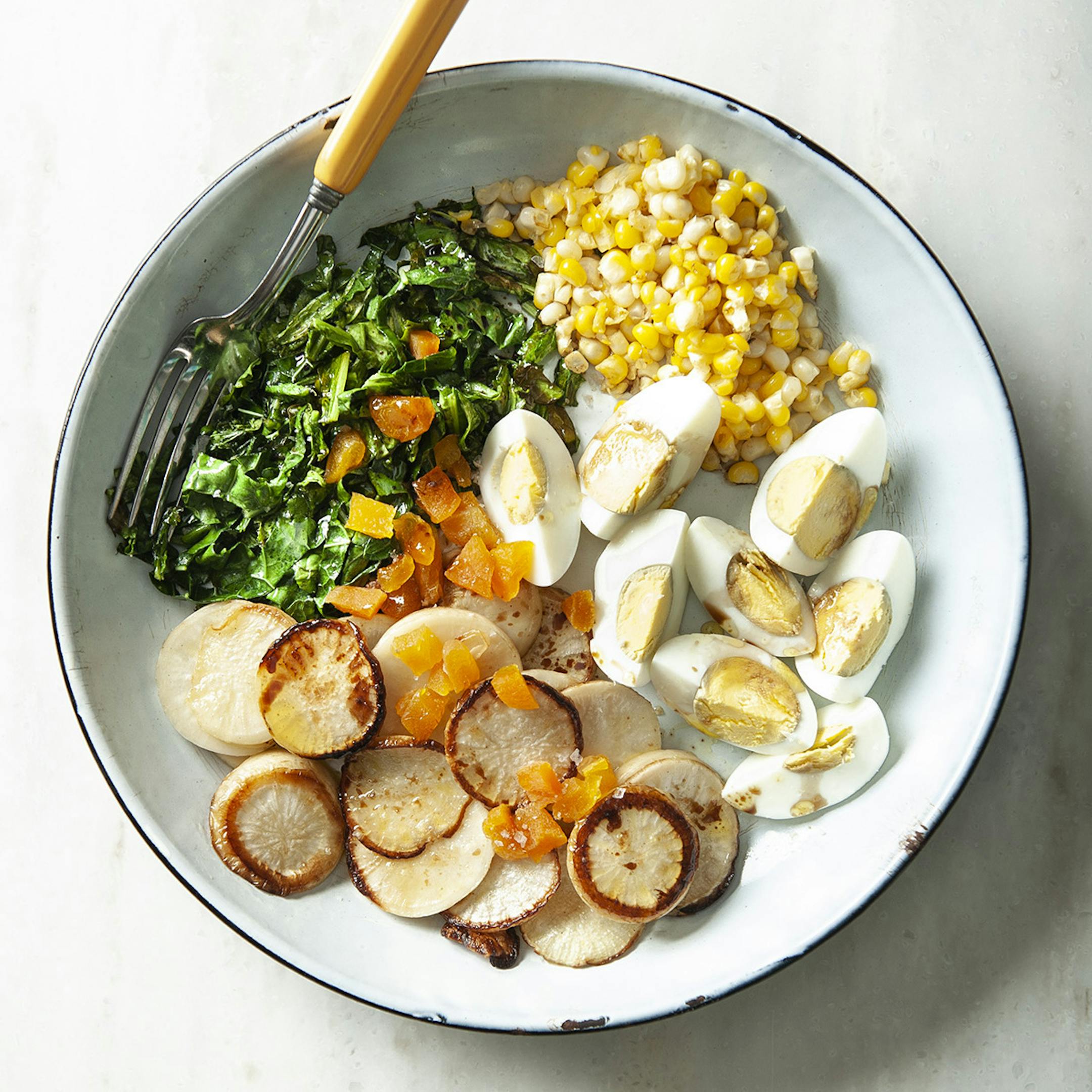 Sauteed Hakurei Turnips, Greens with Apricots. Photo by Mette Nielsen * Special to the Star Tribune