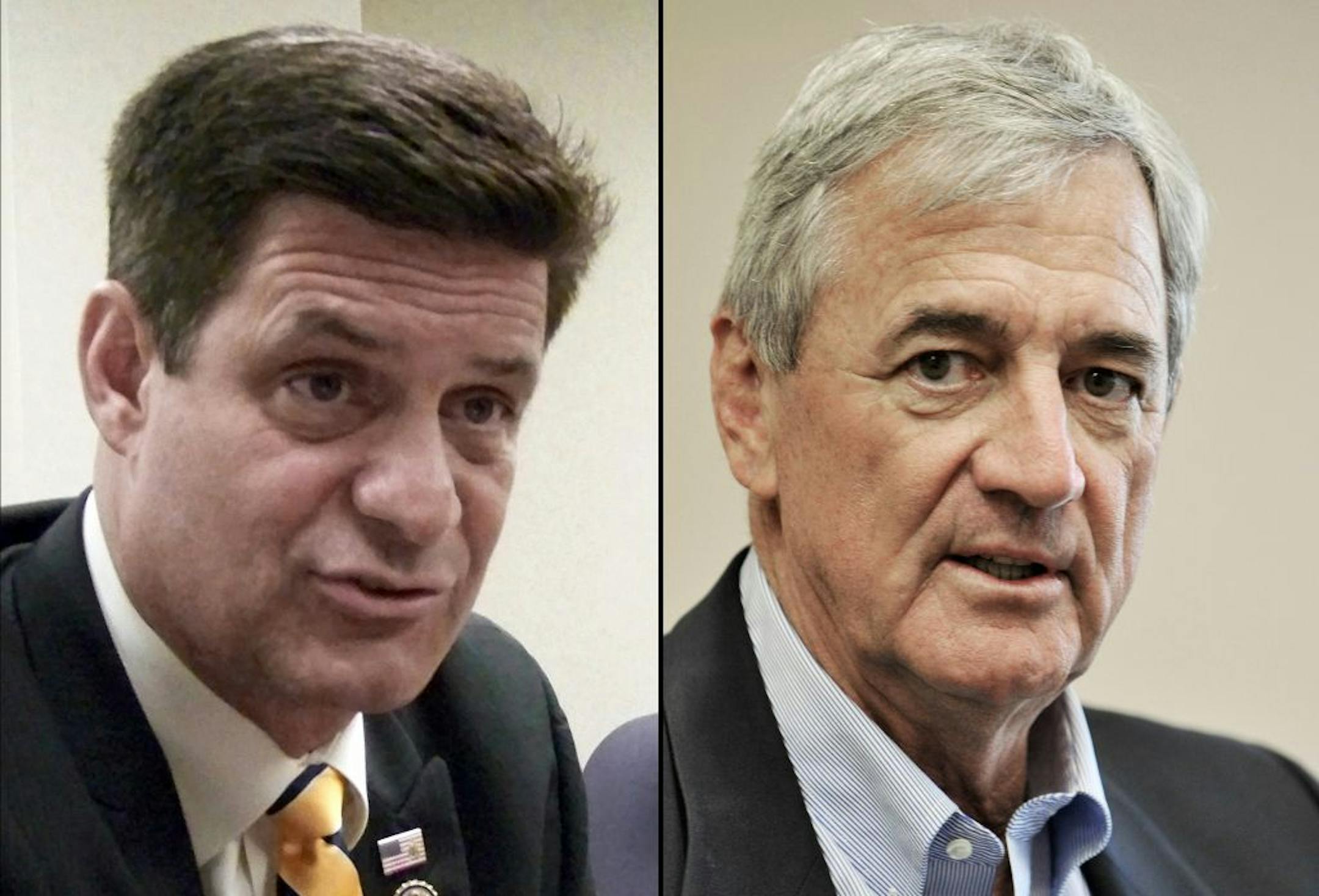 Republican Rep. Chip Cravaack, left, and Democrat Rick Nolan