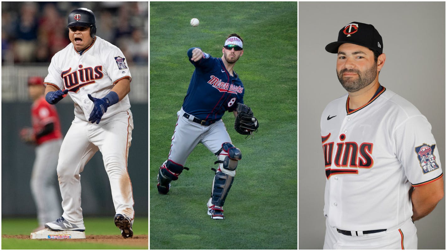 Left to right: Willians Astudillo, Mitch Garver and Alex Avila.