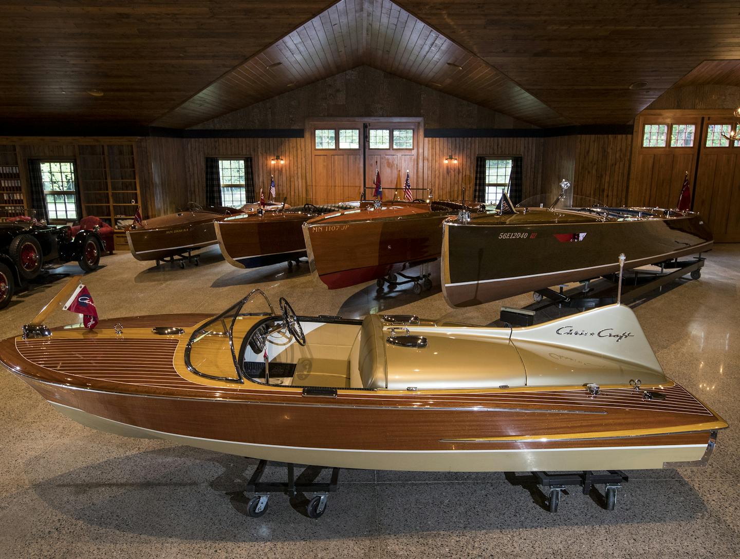 ] CARLOS GONZALEZ cgonzalez@startribune.com - August 3, 2016, Lake Shore, MN, Wooden boat collection of John Allen