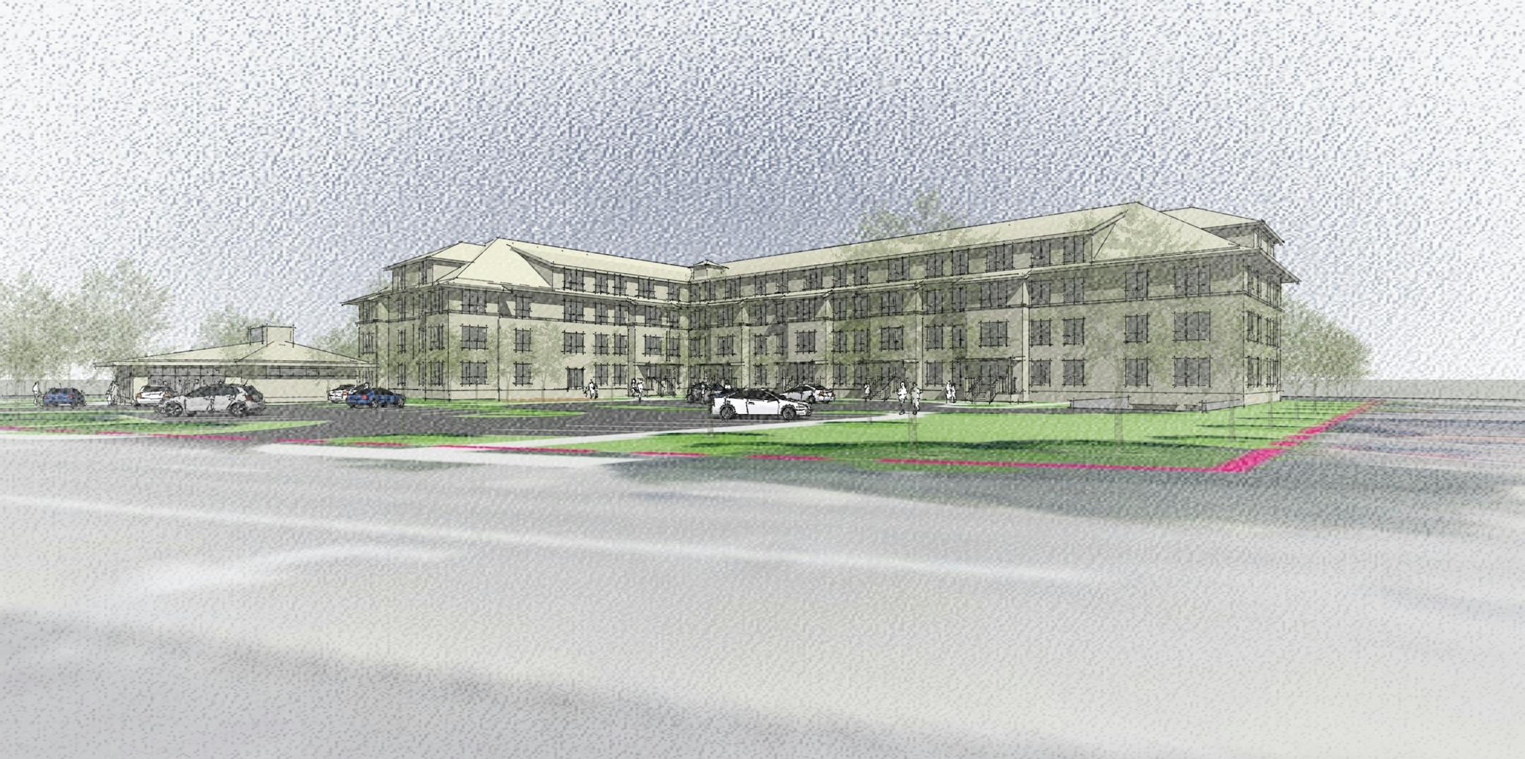 Aeon presented a preliminary design of a proposed affordable housing development to community members Monday night. The project is still in its early stages, with no formal land use application yet submitted to the city.