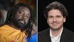Marlon James, left, and Dave Eggers will team up for a conversation Feb. 4 in St. Paul to benefit a local youth writing program. (Photo at left by Ren