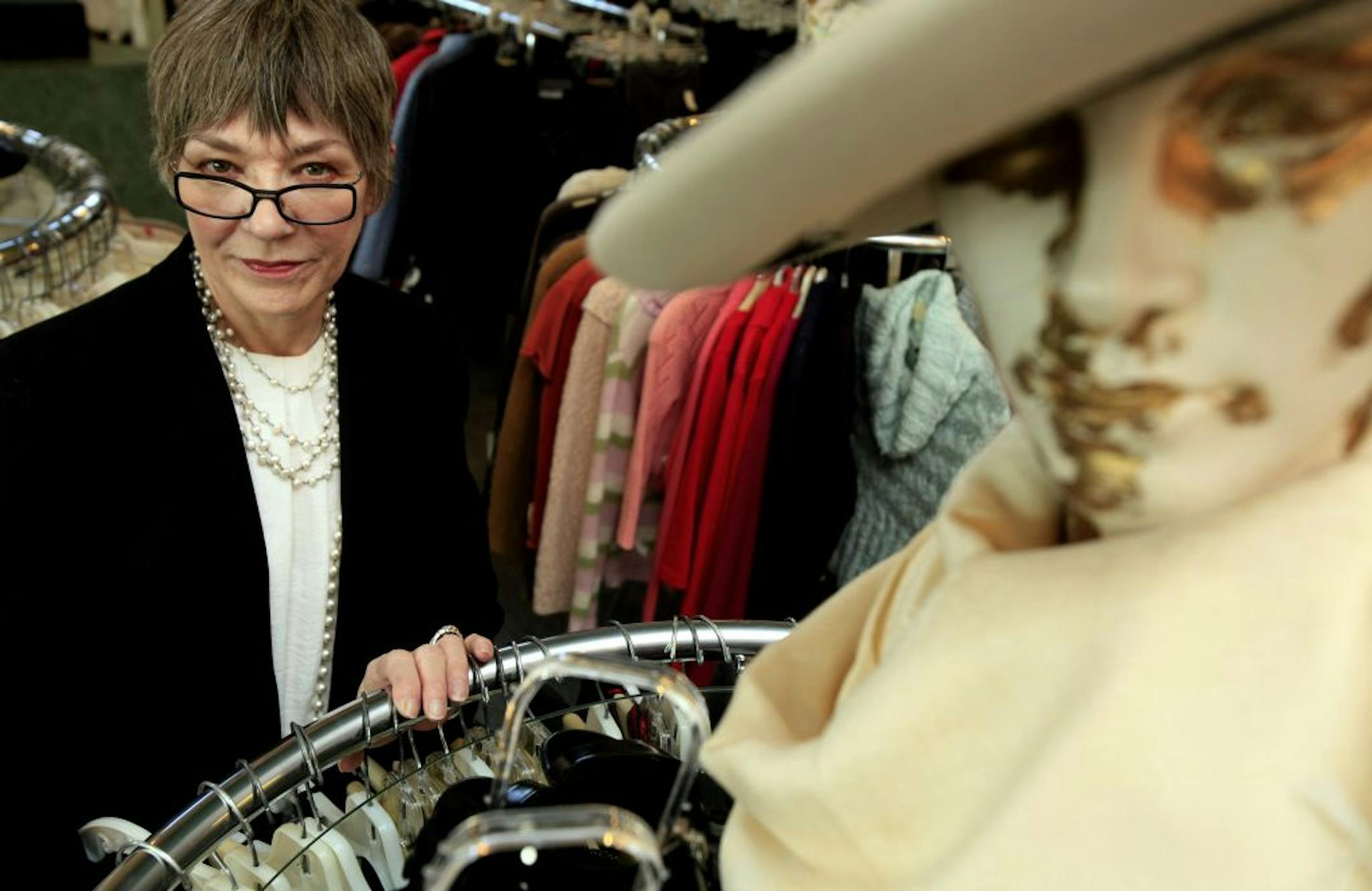 Mary Griffin at Rodeo Drive in St. Louis Park has worked in sales for 34 years. "You have to engage the customer with more than just sales talk. Otherwise, you feel as if you're just taking money out of their wallet," she said.