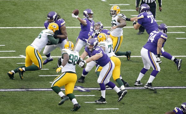 The Vikings offensive line with determine much of the team's success in 2015.