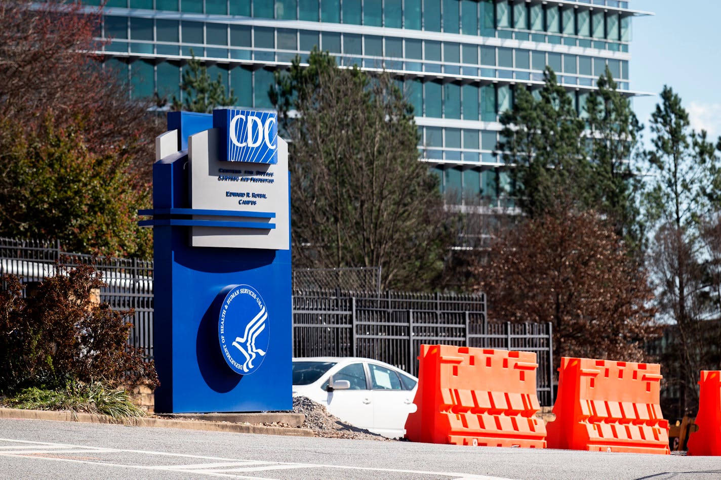 FILE - This March 6, 2020, file photo shows the headquarters for Centers for Disease Control and Prevention in Atlanta. Dr. Rochelle Walensky, an infectious-diseases specialist formerly at Harvard Medical School and Massachusetts General Hospital, became CDC director on Wednesday, Jan. 20, 2021. (AP Photo/ Ron Harris, File)