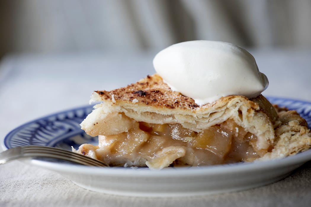Apple pie is a standout signature dish at Myriel in St. Paul.