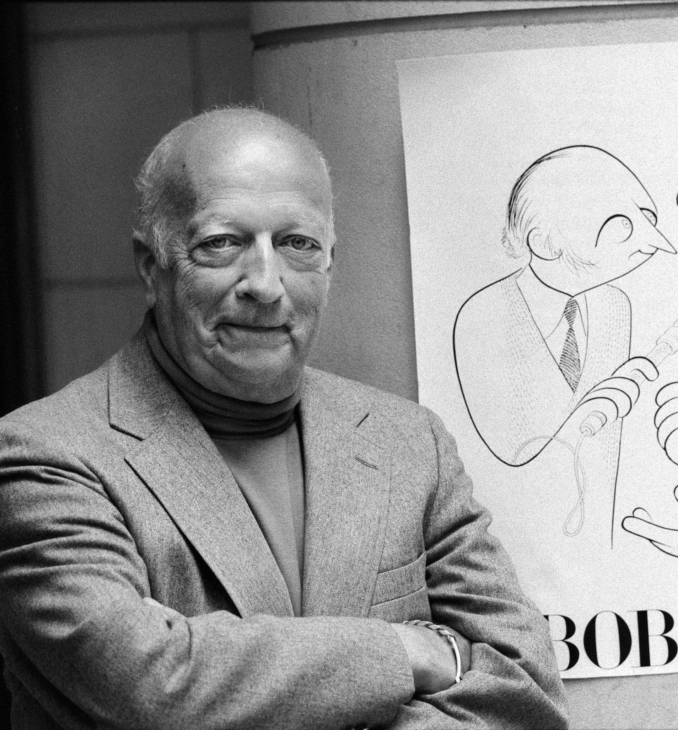 Bob Elliott, half of the long-lived comedy duo Bob and Ray, at the Museum of Television and Radio in New York, May 5, 1992. Elliott, whose wry and understated work with the late Ray Goulding debunked the gasbags, political airheads and Madison Avenue hype-meisters of their day, died at home in Cundyís Harbor, Me. on Feb. 2, 2016. He was 92. (Jack Manning/The New York Times)