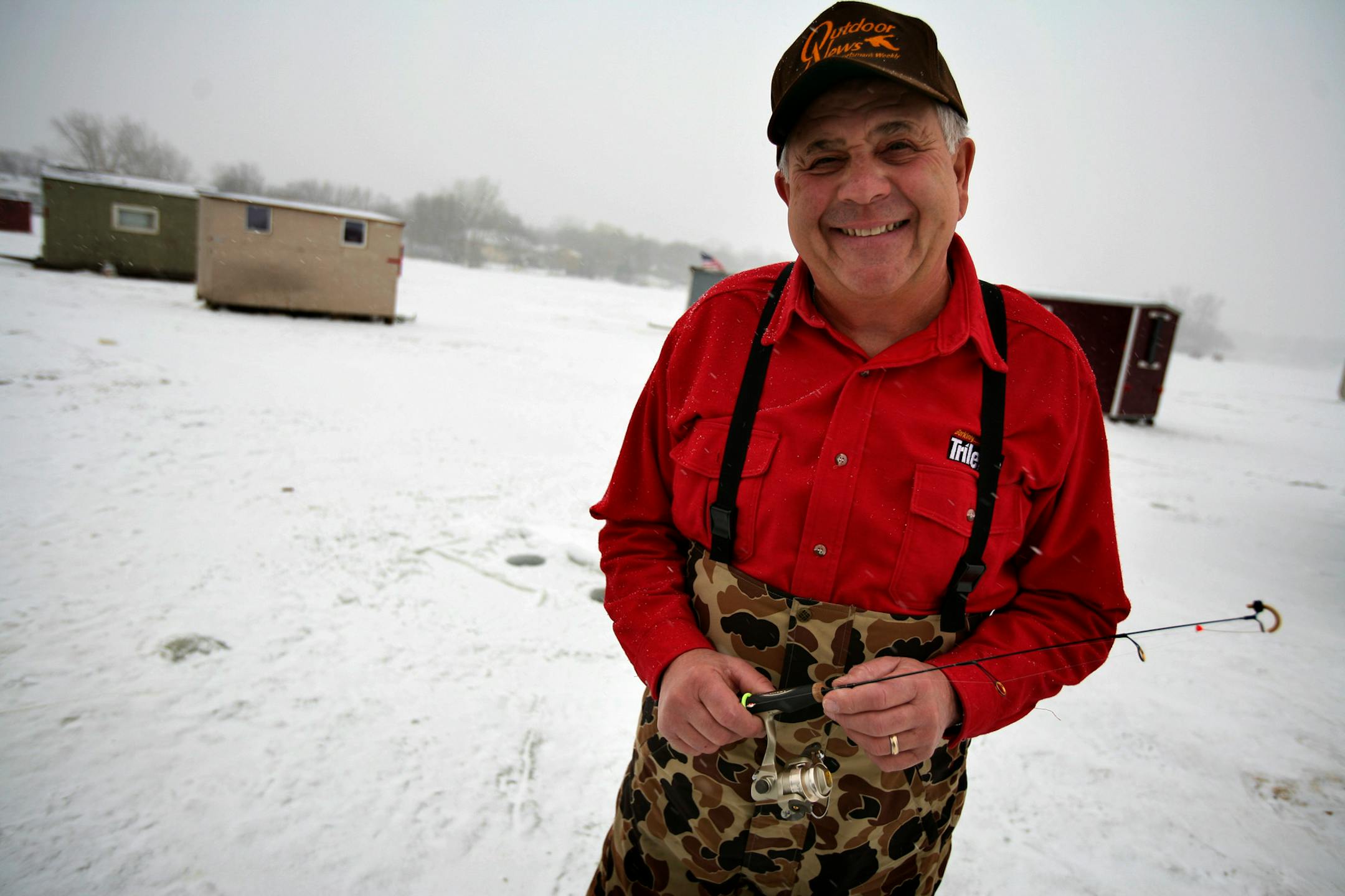 "Tackle'' Terry Tuma, and his gregarious smile, on Prior Lake this week.