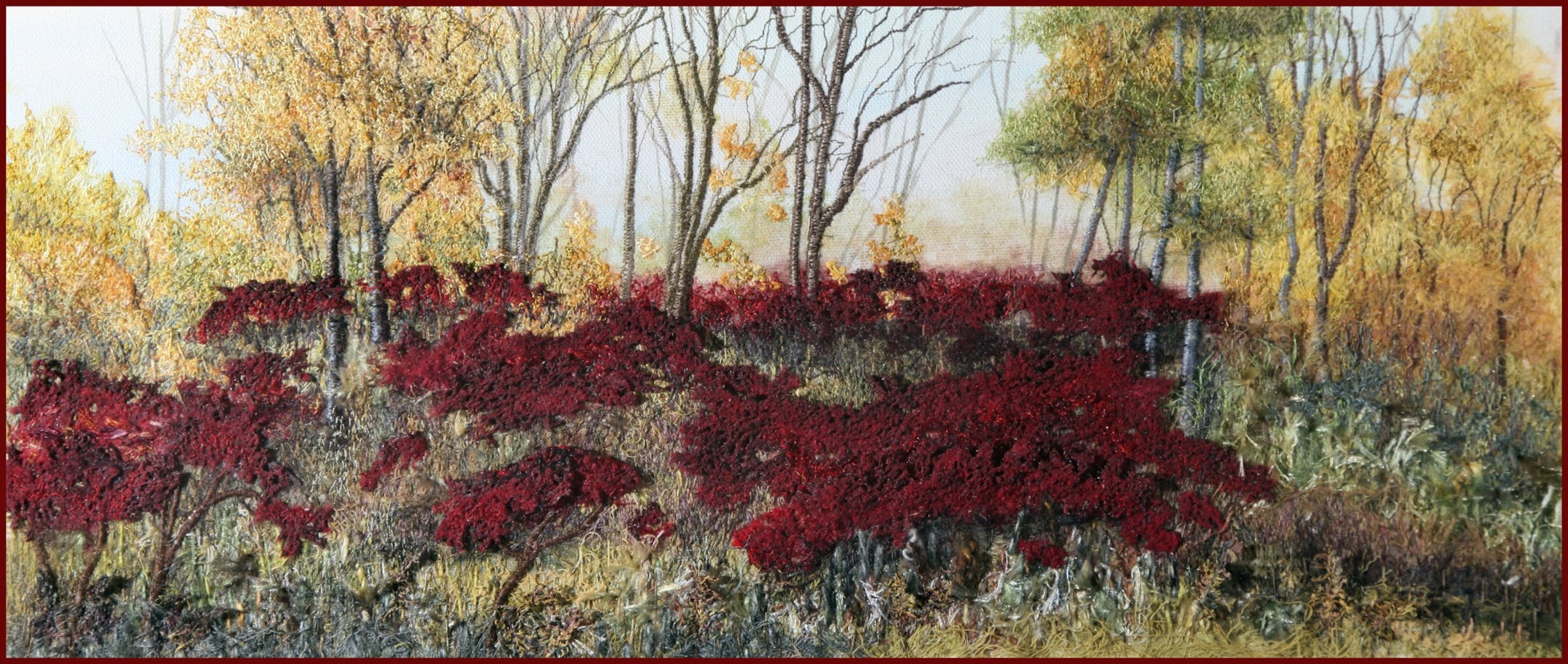 Artist Julie Crabtree takes stitching to a new level with the Landscape works she produces.