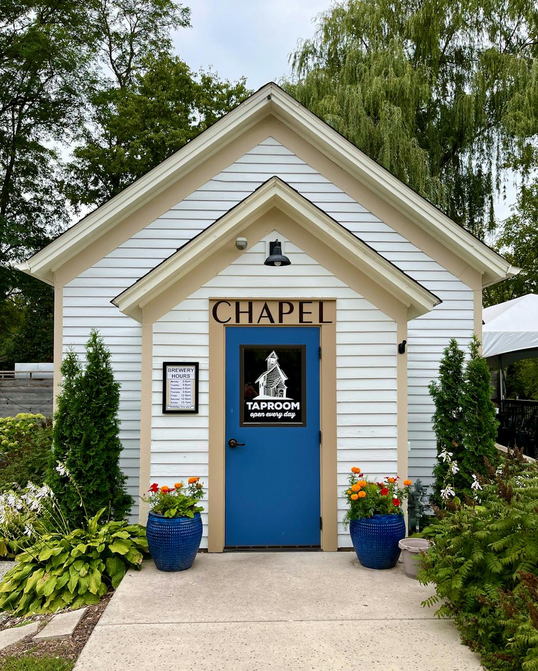 Chapel Brewing’s taproom building was built in 1880.