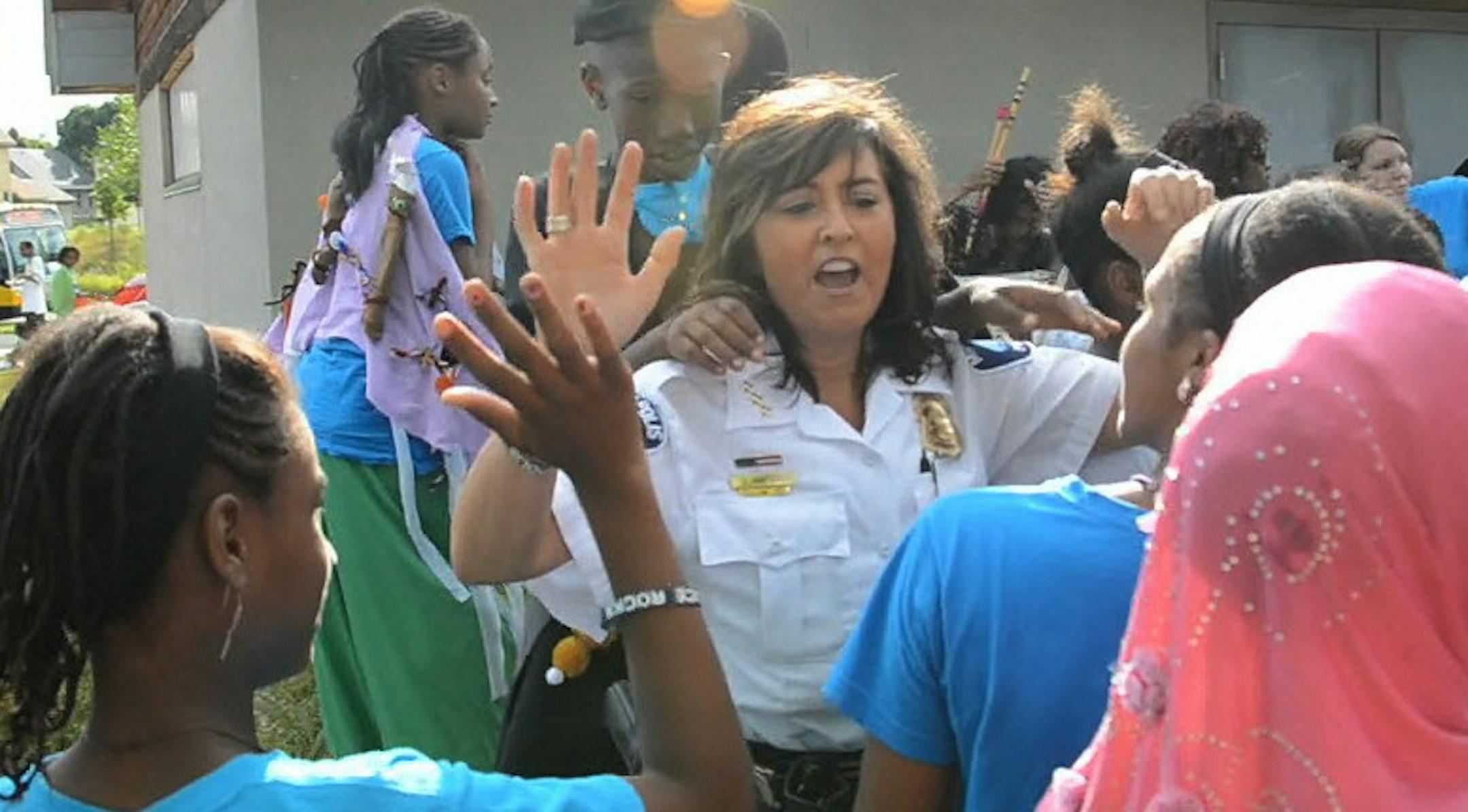 Chief Harteau at a community event.