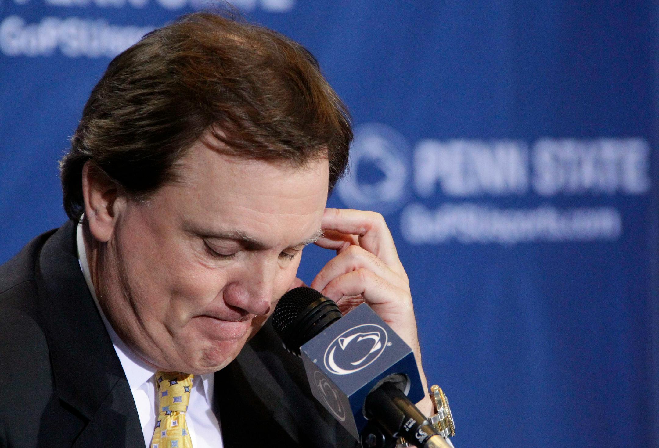 Penn State interim coach Tom Bradley was Joe Paterno's defensive coordinator. "Coach Paterno has meant more to me than anybody except my father," Bradley said Thursday.