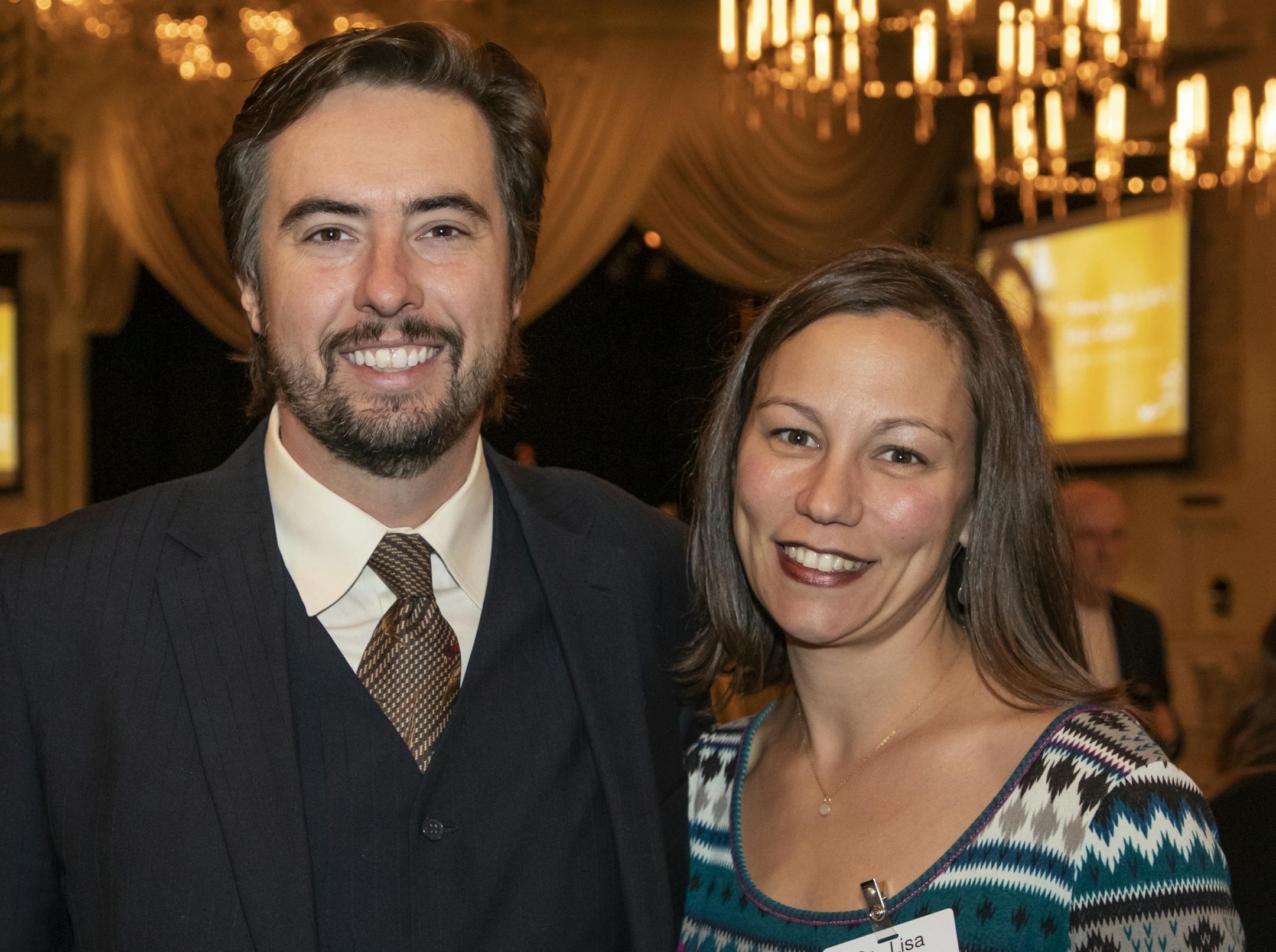 Adam Terwey and Dr. Lisa Wolff at the Home for Life Gala. [ Special to Star Tribune, photo by Matt Blewett, Matte B Photography, matt@mattebphoto.com, November 9, 2019, Ashley Judd, Home for Life Fall Gala, Metropolitan Ballroom, Minnesota, SAXO 1009874367 FACE111719