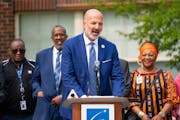 St. Paul Public Schools Superintendent Joe Gothard spoke at a news conference announcing the launch of the East African Elementary Magnet School Tuesd