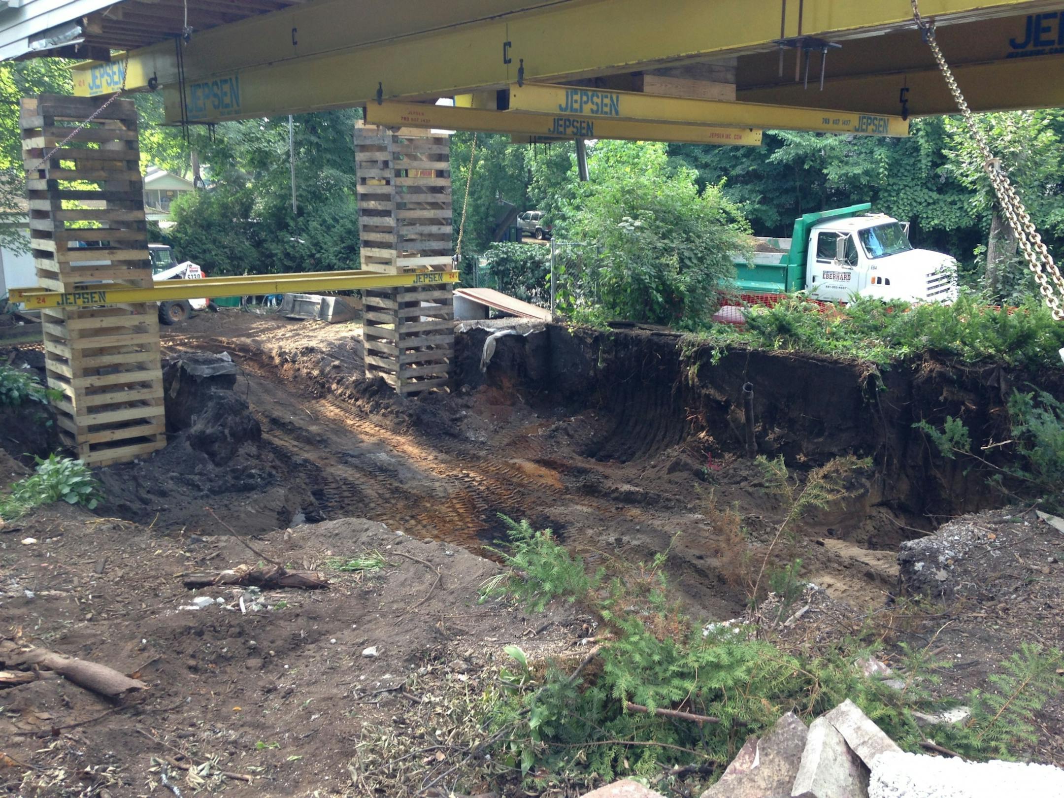 The home needed extensive foundation repair, which led to the decision to construct a better basement.