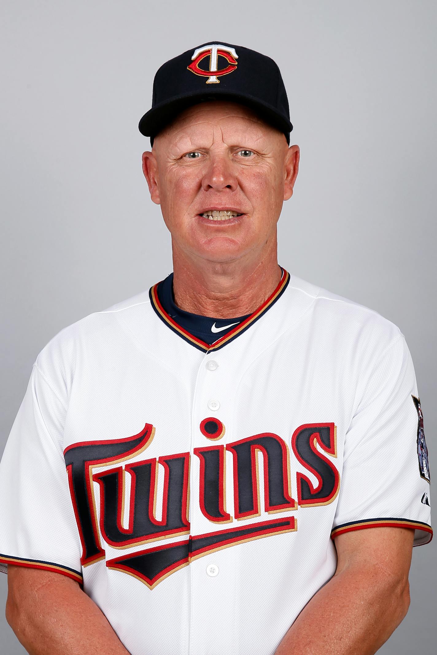 This is a 2015 photo of Mike Quade of the Minnesota Twins baseball team. This image reflects the Twins active roster as of Tuesday March 3, 2015, when this image was taken. (AP Photo/Tony Gutierrez)