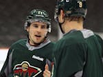 Mikko Koivu's relationship with Zachi Parise (pictured, left) and Ryan Suter, who signed free-agent 13-year deals in 2012, has evolved.