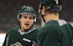 Mikko Koivu's relationship with Zachi Parise (pictured, left) and Ryan Suter, who signed free-agent 13-year deals in 2012, has evolved.