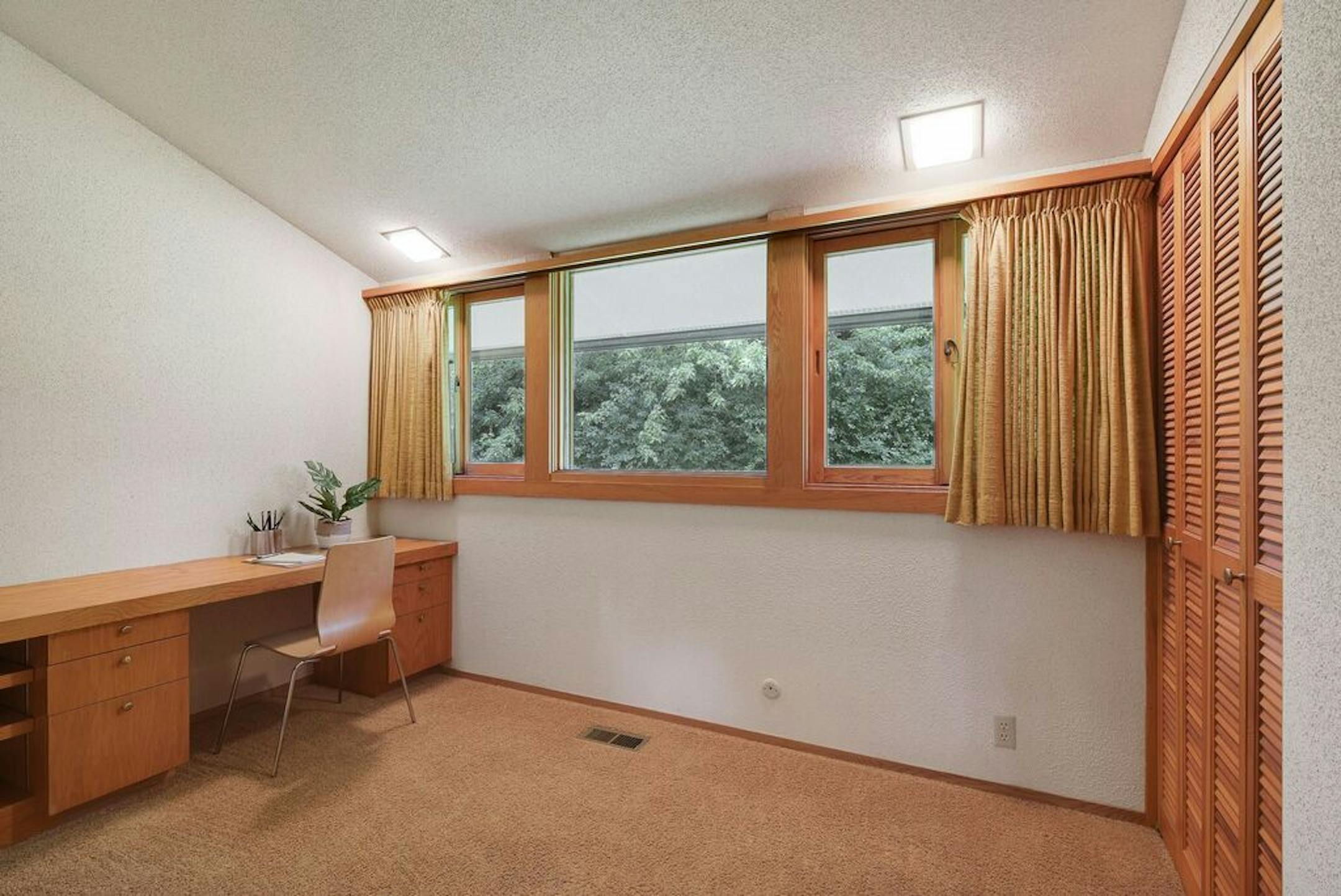There's also a study with a built-in desk.
