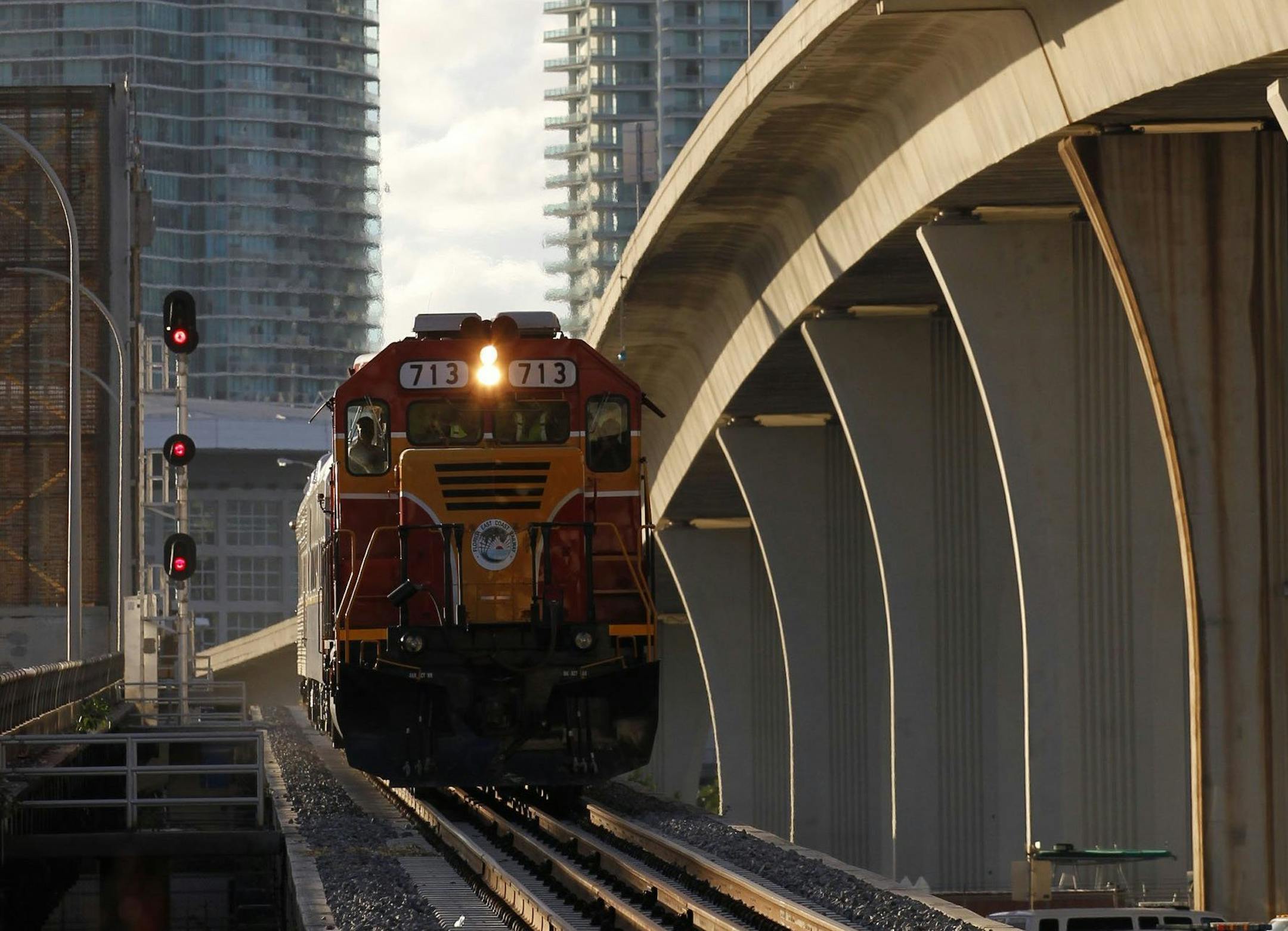 The Port of Miami restored its rail connection, severed by a hurricane in 2005, with the first set of trains arriving back at the port October 1, 2013. A Department of Transportation grant paid for $22 million of the $49 million project. The Miami port is undertaking a massive expansion to accommodate bigger ships. It's scheduled to be ready when a widened Panama Canal opens in 2015. (Carl Juste/Miami Herald/MCT)
