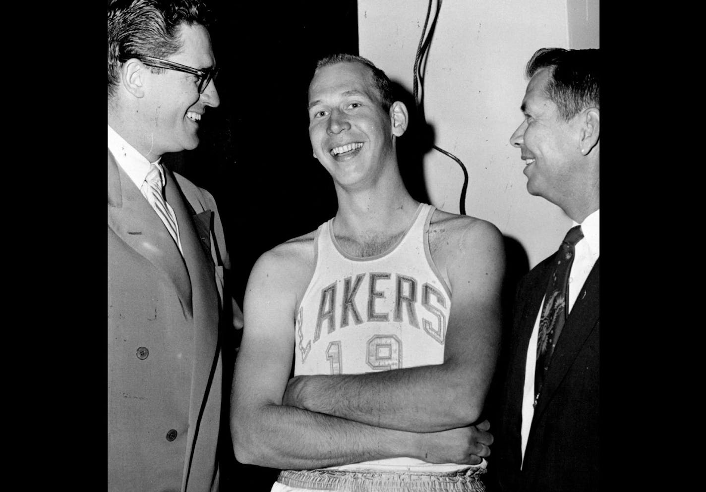 July 4, 1976 George Mikan, Vern Mikkelson and John Kundla of the Lakers Vern Mikkelsen (1957) October 1, 1957 November 11, 1993 United Press International; Minneapolis Sunday Tribune