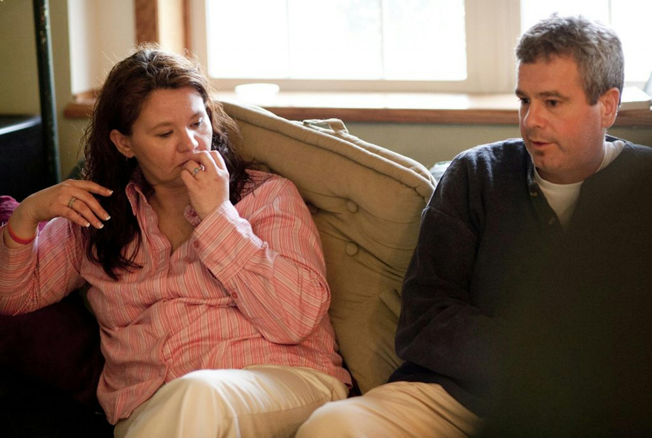 Tricia Behnke and Joel Deruyck, the mother and stepfather of Paige Moravetz, struggled to explain why Moravetz and friend Haylee Fentress killed themselves.