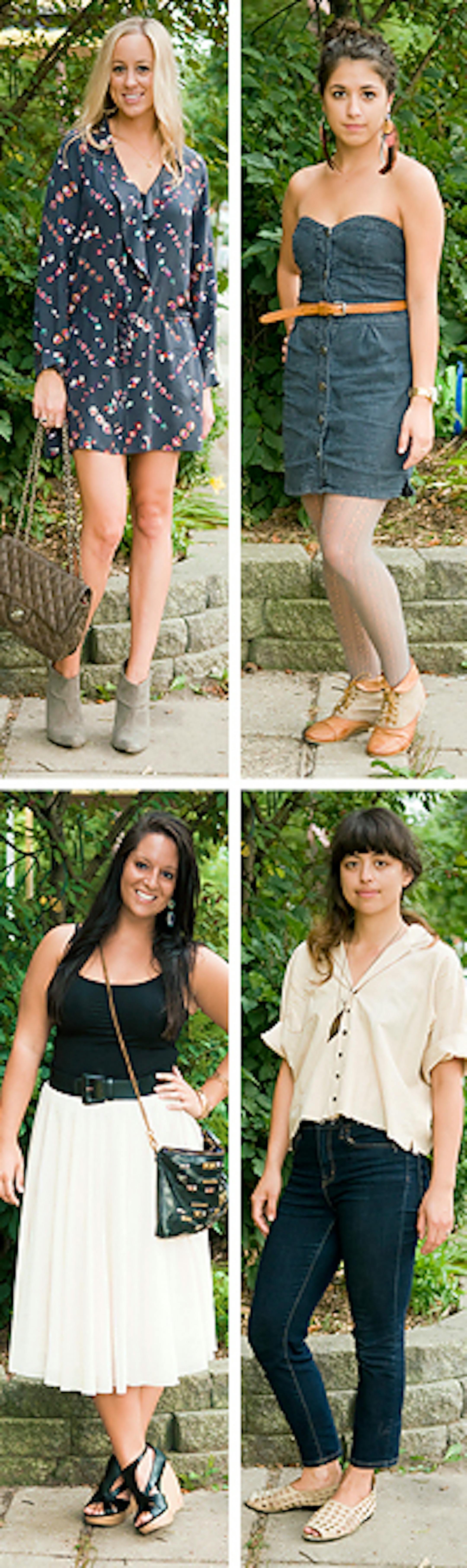 Clockwise from top - Sophie Snyder, Natalie Jean Stangler, Isa Gagarin, Anne Dooner