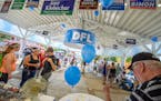 The DFL booth at the Minnesota State Fair.