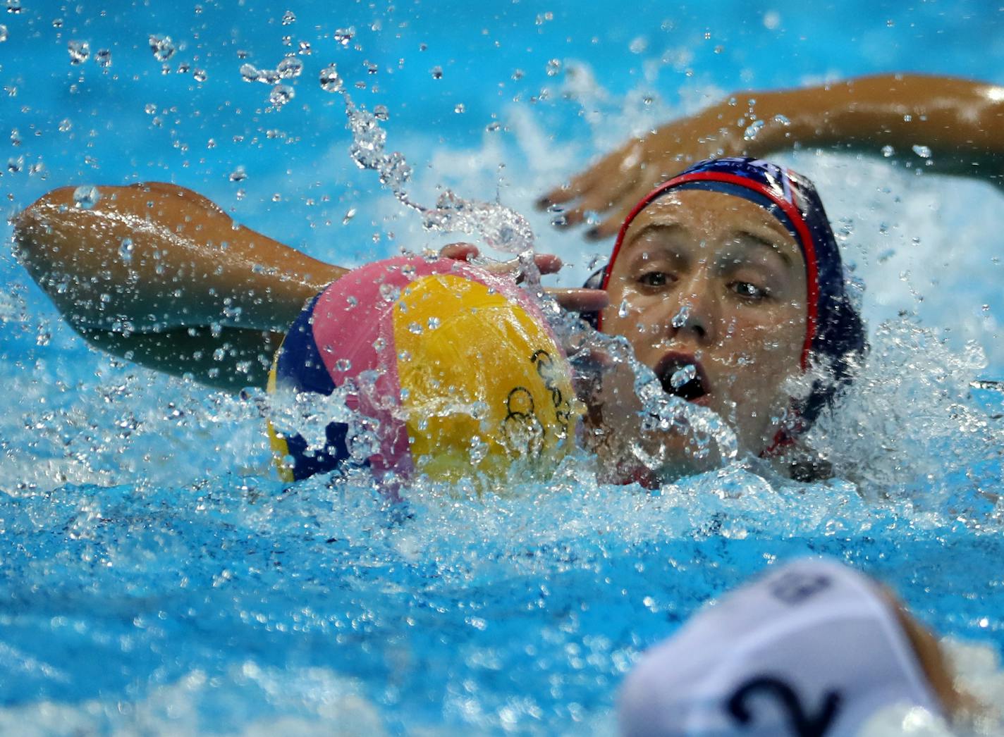 The U.S. women's water polo team secured a semifinal berth with a 13-3 victory over Brazil Monday afternoon at the Olympic Aquatics Stadium. The U.S. went on top just 75 seconds into the match with the first of 13 unanswered goals during the first three quarters. Brazil scored three times in the last six minutes for the final tally. ] 2016 Summer Olympic Games - Rio Brazil brian.peterson@startribune.com Rio de Janeiro, Brazil - 08/15/2016