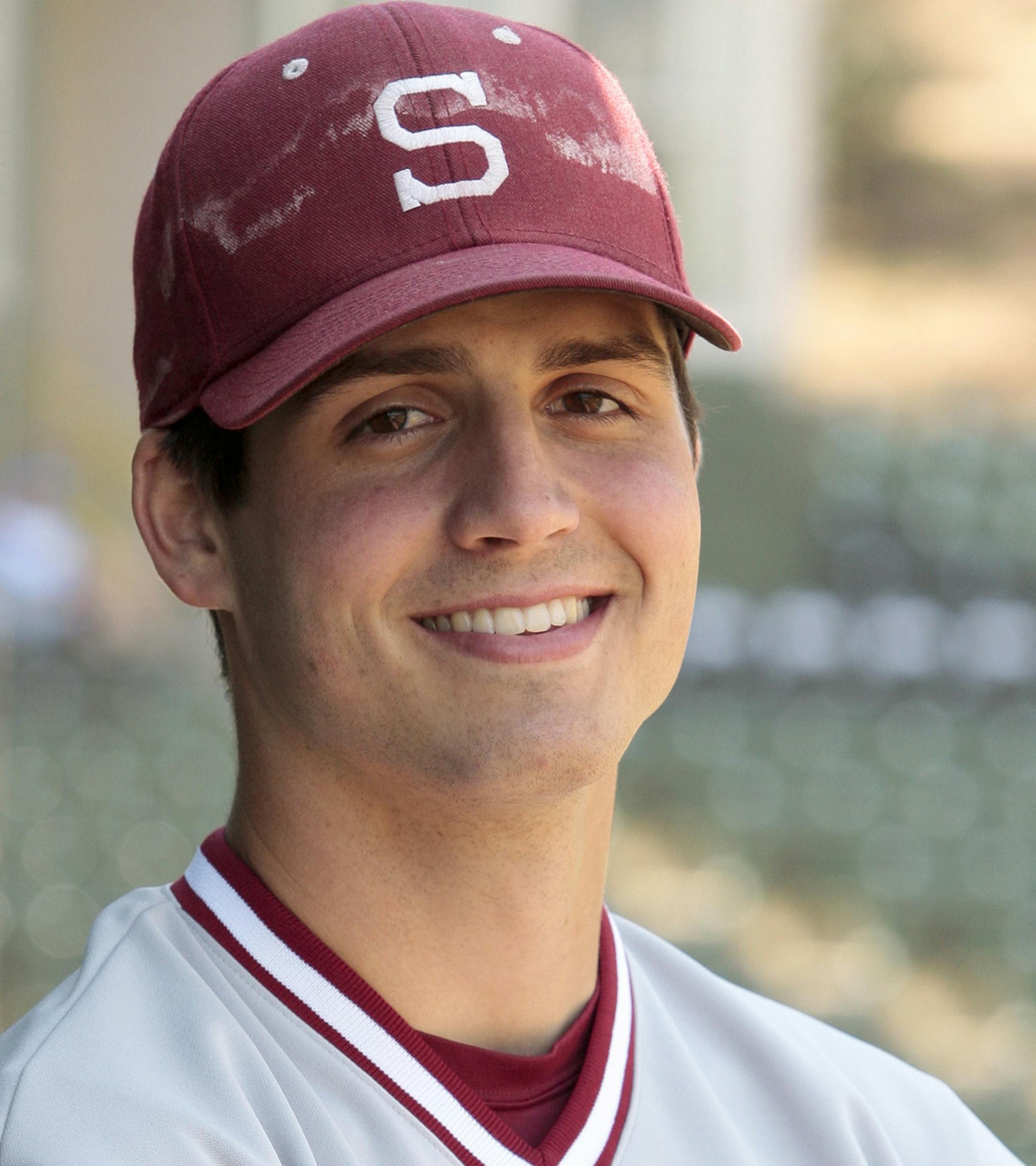 Stanford pitcher Mark Appel poses for a photo before a NCAA baseball game between Stanford and UCLA in Los Angeles, Saturday, April 28, 2012. Appel pitched the previous day. (Jason Redmond, for the Star Tribune)