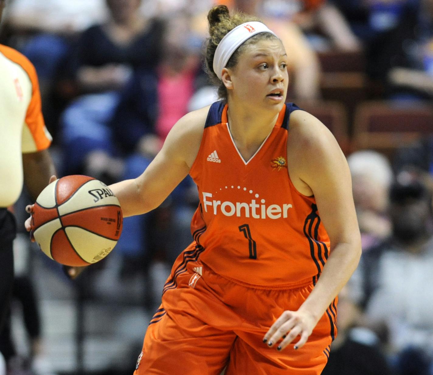 Rachel Banham played four seasons with the Connecticut Sun. She was traded to the Lynx on Tuesday.