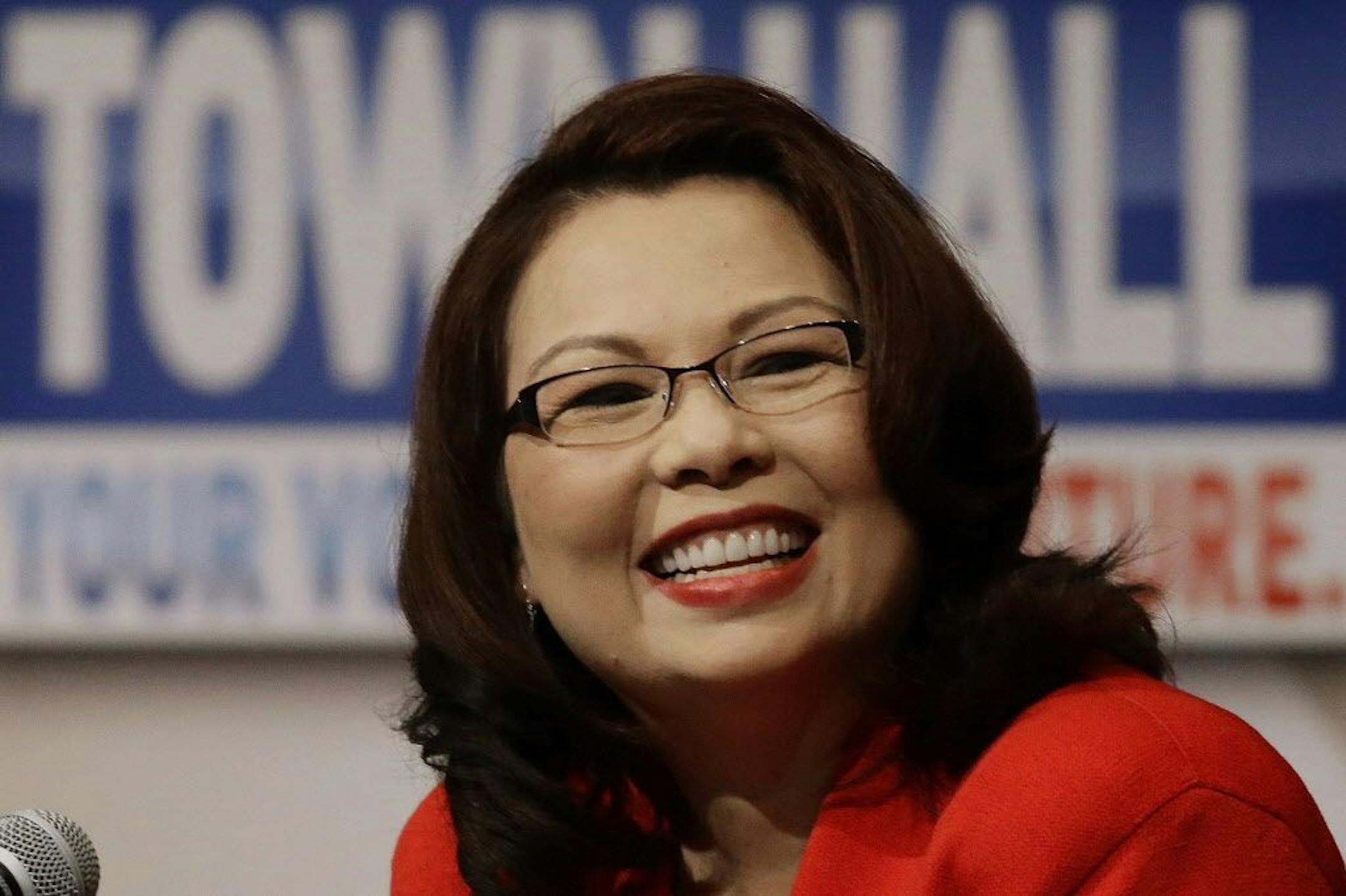 Democratic U.S. Rep. Tammy Duckworth, answers questions during the first televised debate with Republican U.S. Sen. Mark Kirk.
