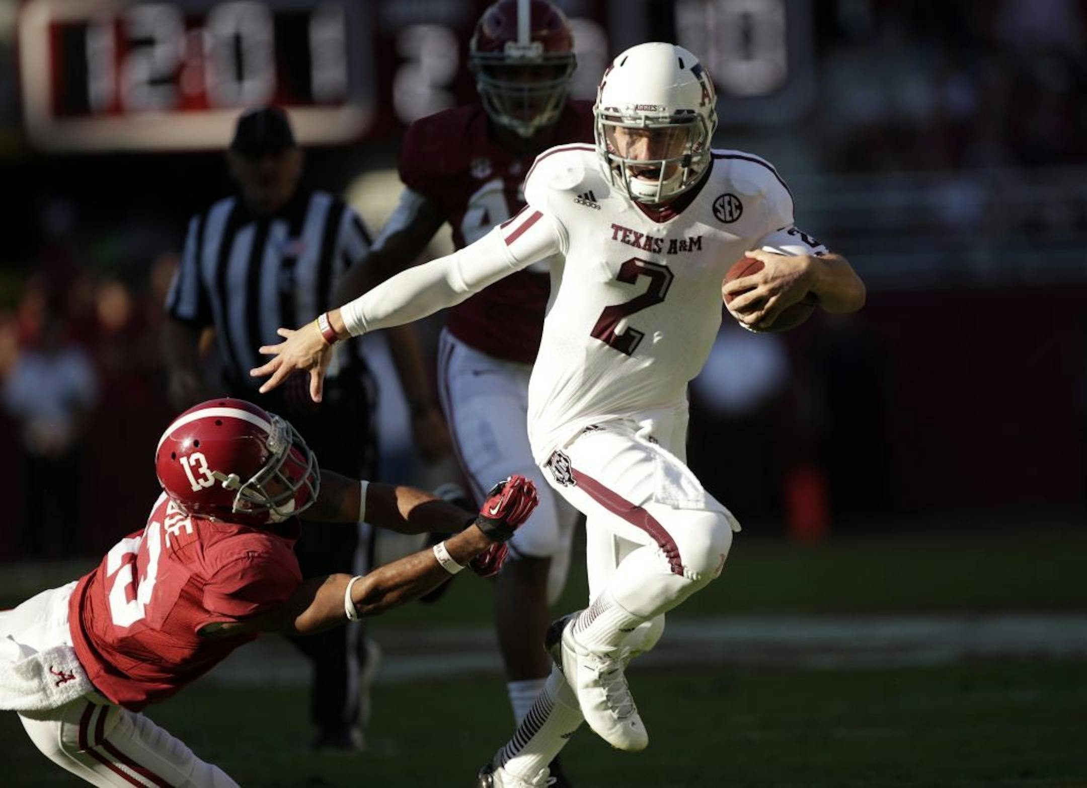 Texas A&M quarterback Johnny Manziel