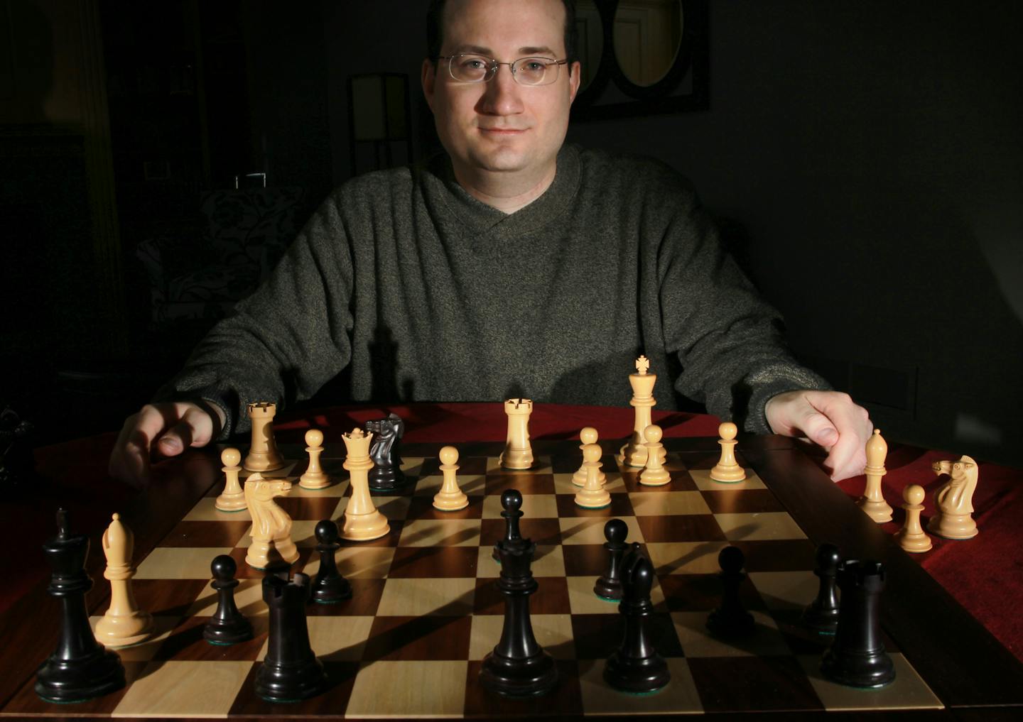 Sean Nagle settles in behind a chess board in his Plymouth Home. [ TOM WALLACE &#x2022; twallace@startribune.com _ Assignments #20027447A_ January 31, 2013_ SLUG: 60251 883050 mastery030513_ EXTRA INFORMATION: &#x201d; Now an attorney specializing in corporate law with Fredrikson & Byron in Minneapolis, Nagle is married to former state girls chess champ and National Merit Scholar Dr. Yana Turovskaya, a newly minted pediatrician. Although Nagle is involved with chess almost every day, it may come