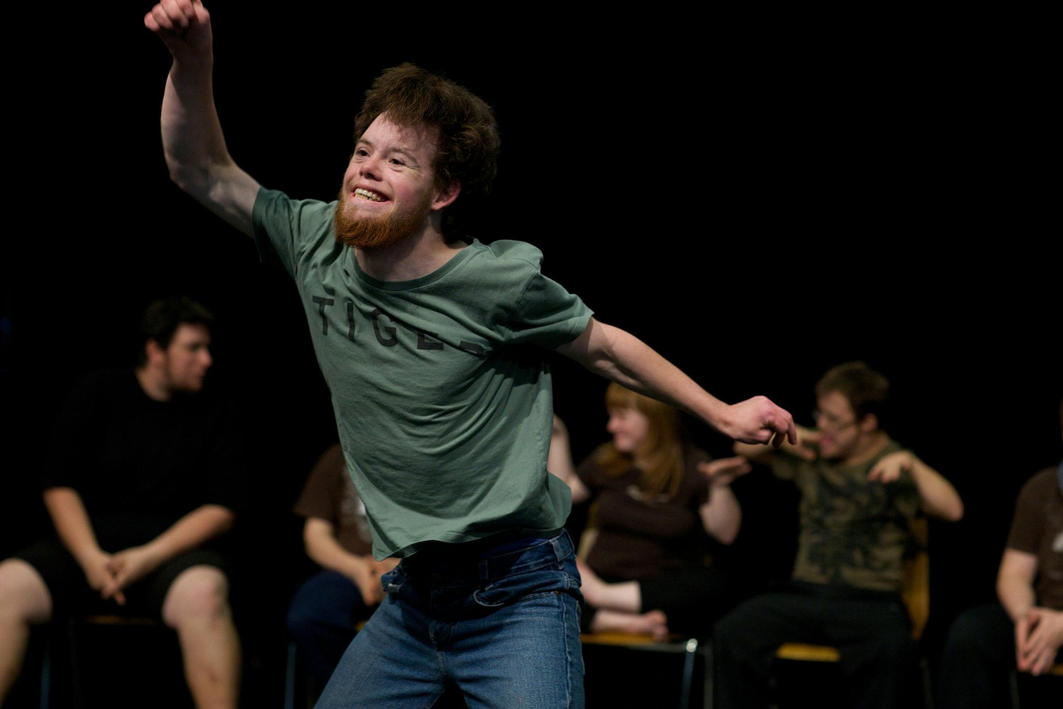 Damian Bright of the Swiss troupe Theater Hora performs as part of “Disabled Theater” at Walker Art Center.