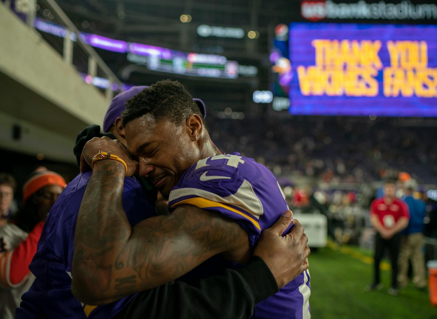 Wide receiver Stefon Diggs felt the pain sinking in Sunday after the Vikings — a team harboring Super Bowl dreams entering the season — missed the playoffs after a 24-10 trouncing by the Bears.