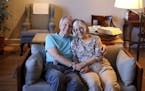 Mel Washburn, 77, and his wife, Pam, 75, are seen inside their Lincoln Park apartment on Sept. 7, 2022. Now both retired, Washburn and his wife want t
