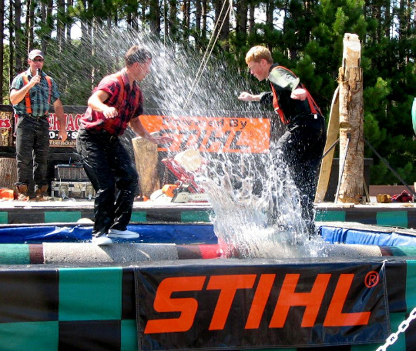 Lumberjack competition at Rivertown Days